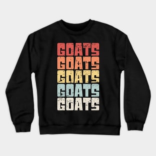 Retro Vintage GOATS Crewneck Sweatshirt